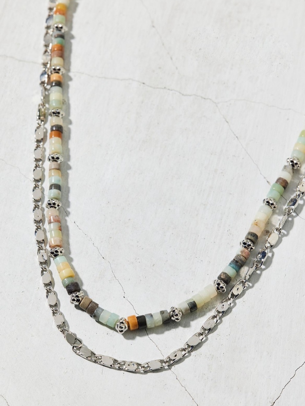 NWT Urban Outfitters Beaded Layered Beaded Necklace